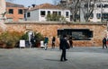 Main square in Venice`s Jewish Ghetto Royalty Free Stock Photo