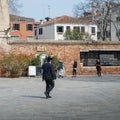 Main square in Venice`s Jewish Ghetto Royalty Free Stock Photo