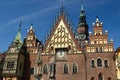 The main squer in Wroclaw, Poland Royalty Free Stock Photo