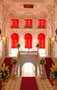 Interior of Main Staircase in Catherine Palace in Tsarskoye Selo. Saint Petersburg. Russia