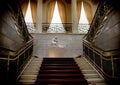 The main staircase in the Faberge Museum.