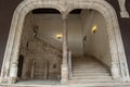 The main staircase of the Palacio de los Condes de Miranda in PeÃÂ±aranda de Duero