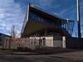 Main stand of football stadium \