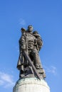 The main statue in the Soviet War Memorial - Treptower Park. Berlin, Germany Royalty Free Stock Photo