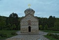 Main stone church monastery Hopovo in Serbia Royalty Free Stock Photo