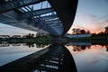 Main Street bridge at dusk, Columbus, Ohio Royalty Free Stock Photo