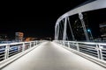 The Main Street Bridge at night, in Columbus, Ohio Royalty Free Stock Photo