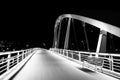 The Main Street Bridge at night, in Columbus, Ohio Royalty Free Stock Photo