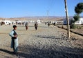 The main street in Chaghcharan, Ghor Province, Central Afghanistan Royalty Free Stock Photo