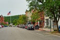 Charming Main Street Cooperstown NY Royalty Free Stock Photo