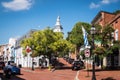 Main Street corner in Annapolis. Maryland