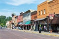 Main Street in Deadwood, South Dakota Royalty Free Stock Photo