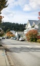 Main street, Eastsound, Orcas Island WA in Autumn Royalty Free Stock Photo