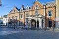 Main Street entrance to the Governor`s House, The Convent, in Gibraltar Royalty Free Stock Photo