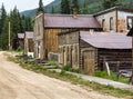 Main street in Ghost Town of St Elmo