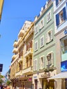 Main Street of Gibraltar downtown. British Overseas Territory. UK