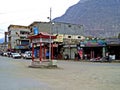 main street of Gilgit, district capital of Gilgit-Baltistan, Pakistan Royalty Free Stock Photo