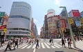 The main street in Ginza - Tokyo Royalty Free Stock Photo