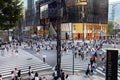 The main street in Ginza - Tokyo Royalty Free Stock Photo