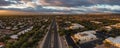 Main street in Green Valley, Arizona, aerial panorama Royalty Free Stock Photo