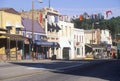 Main street in Historic Angels Camp, Gold Rush town, California