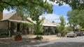 Main street with historic houses in Australia`s oldest German settlement Hahndorf, Australia Royalty Free Stock Photo