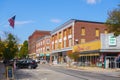Main Street in Laconia, New Hampshire, USA Royalty Free Stock Photo