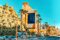 Main street of Las Vegas is the Strip. Casino, hotel and resort Palazzo Royalty Free Stock Photo