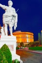 Main street of Las Vegas-is the Strip in evening time. Casino, hotel and resort-Caesars Palace Royalty Free Stock Photo