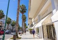 Main street with luxury boutiques in Forte dei Marmi, Versilia, Tuscany