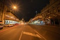 Main street at night in historic town of Ballarat