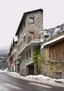 Main street in Ordino. Andorra