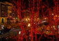 The main street of Park City at the Sundance film festival time. Utah Royalty Free Stock Photo