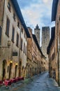 Main street of San Gimignano, Tuscany