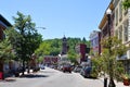 Main Street, Saranac Lake, New York, USA Royalty Free Stock Photo