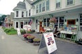 Main Street shops town of Chester Vermont Royalty Free Stock Photo