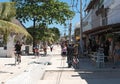 Main street at tulum quintana roo mexico