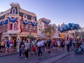 Main Street USA Disneyland at night Royalty Free Stock Photo