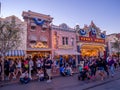 Main Street USA Disneyland at night Royalty Free Stock Photo