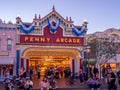 Main Street USA Disneyland at night Royalty Free Stock Photo