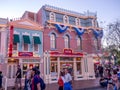 Main Street USA Disneyland at night Royalty Free Stock Photo