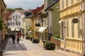 Main Street. Vadstena. Sweden Royalty Free Stock Photo