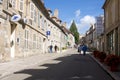 The main street in Vezelay Abbey in France