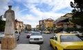 In the main streets of Tirana.full of Colorful buildings and shops, Tirana is capital of Albania. Royalty Free Stock Photo