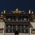 Main temple hall of tibetan temple Royalty Free Stock Photo