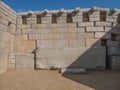Main Temple at Machu Picchu Ruins, in Cusco, Peru. Royalty Free Stock Photo