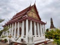 Main Temple of Wat Intharam Worawiharn Royalty Free Stock Photo
