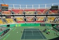 Main tennis venue Maria Esther Bueno Court of the Rio 2016 Olympic Games during women's doubles fina Royalty Free Stock Photo