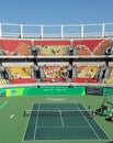 Main tennis venue Maria Esther Bueno Court of the Rio 2016 Olympic Games during women's doubles fina