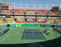 Main tennis venue Maria Esther Bueno Court of the Rio 2016 Olympic Games during women's doubles fina Royalty Free Stock Photo